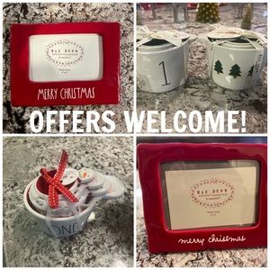 RAE DUNN NWT Christmas frame measuring cups Disney mug canister OFFERS WELCOME!
